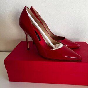 Pumps Carolina Herrera, 37 size, red